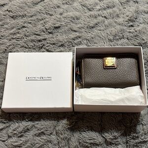 Dooney & Bourke Gray Leather Key Case